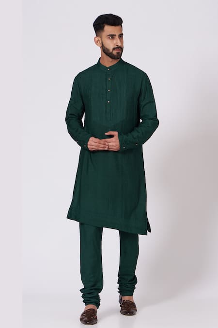 Jatin Malik Pintucks Kurta & Pant Set 