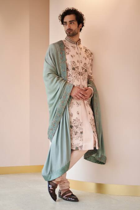 Jatin Malik Hand Embroidered Sherwani & Kurta Set 
