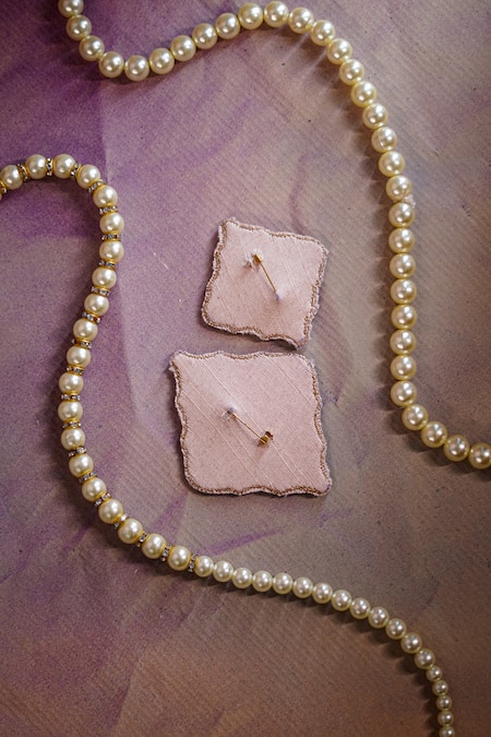 Buy_Jatin Malik_Multi Color Embroidered Leaf Metal Kalangi Set Of 2 _Online_at_Aza_Fashions