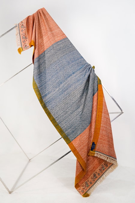 Jatin Malik Colorblock Pashmina Shawl 