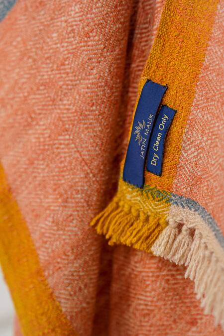 Shop Jatin Malik Multi Color Embroidered Colorblock Pashmina Shawl Online at Aza Fashions Shop_Jatin Malik_Multi Color Embroidered Colorblock Pashmina Shawl _Online_at_Aza_Fashions