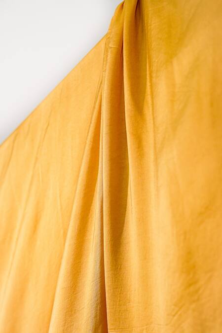 Jatin Malik Yellow Embroidered Floral Border Stole at Aza Fashions Jatin Malik_Yellow Embroidered Floral Border Stole _at_Aza_Fashions