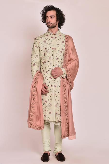 Jatin Malik Embroidered Sherwani Set 
