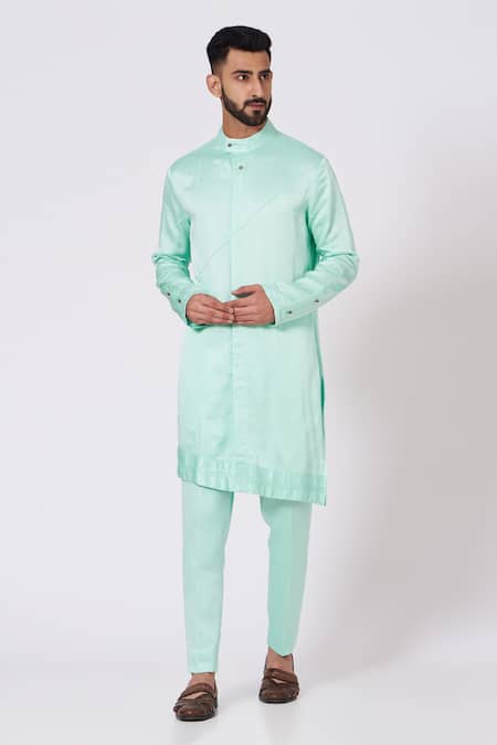 Jatin Malik Linen Silk Kurta & Pant Set 