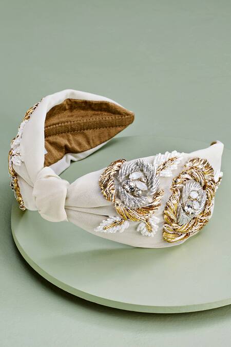 Joey & Pooh Jacqueline Embroidered Hairband 