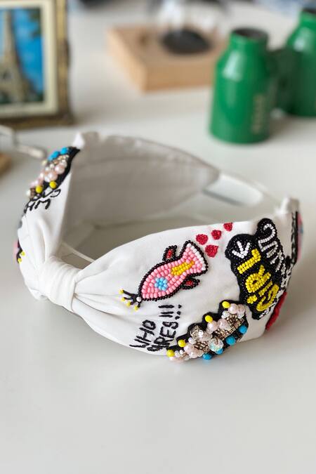 Joey & Pooh Alba Bead & Stone Work Hairband 