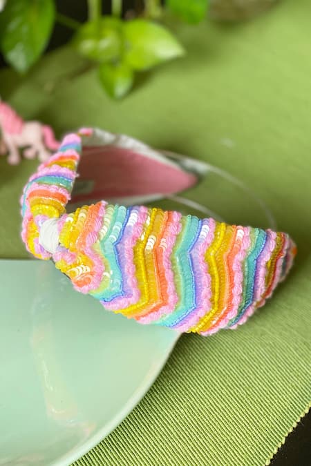 Joey & Pooh Evissa Embroidered Hairband 