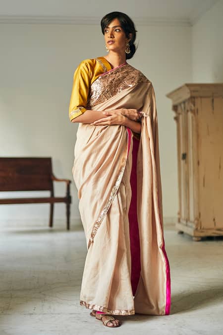 Shorshe Clothing Chanderi Saree 
