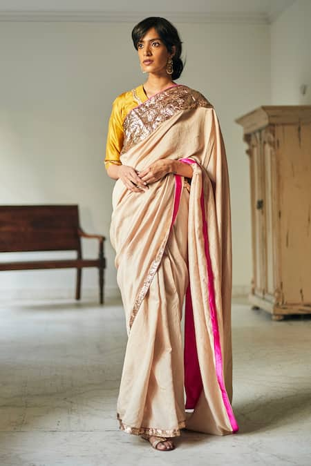 Shorshe Clothing Chanderi Saree 