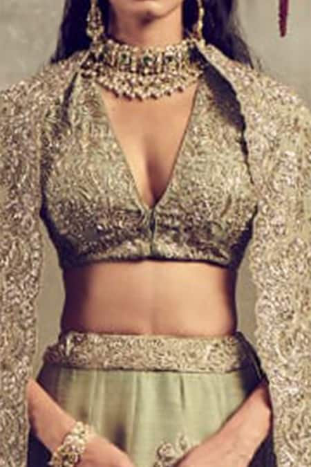 Jayanti Reddy Silk Embroidered Bridal Lehenga Set 