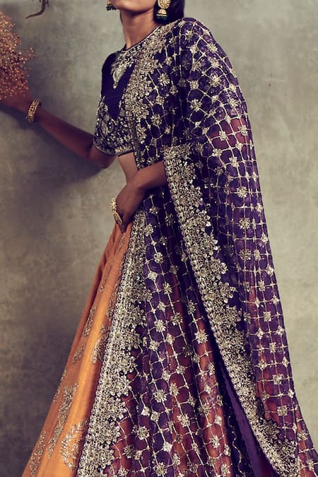 Jayanti Reddy Silk Embroidered Bridal Lehenga Set 
