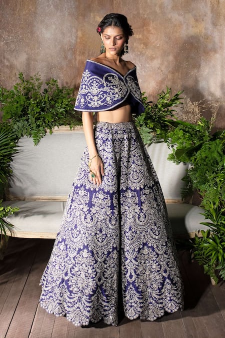 Jayanti Reddy Zardozi Lehenga Set With Cape  