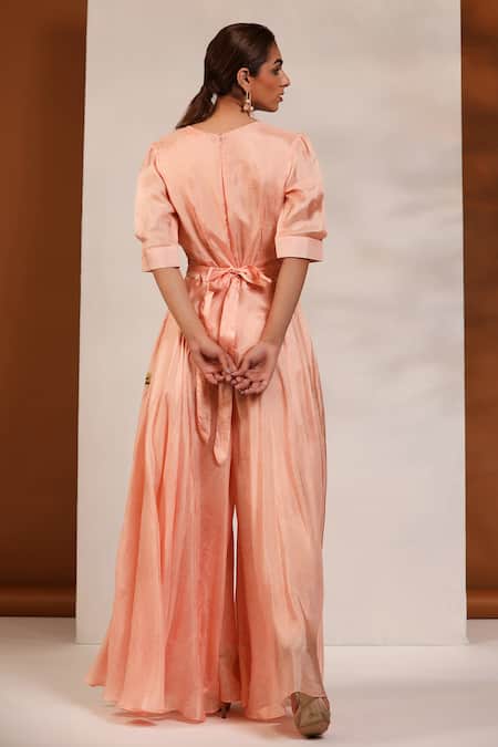 Koashee By Shubitaa Floral Pattern Pleated Jumpsuit 