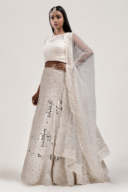 Jyoti Sachdev Iyer Hand Embroidered Bridal Lehenga Set 