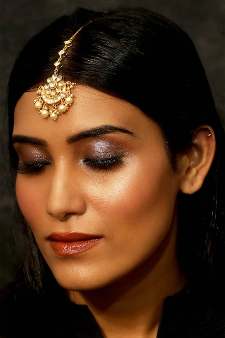 Just Jewellery_White Chand Jadtar Maangtikka_Online_at_Aza_Fashions