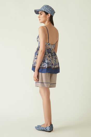 Payal Pratap Melati Printed Baseball Cap 