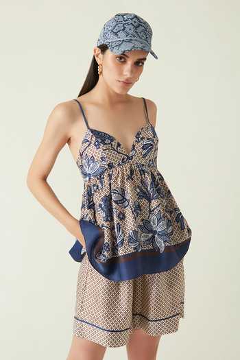 Payal Pratap Melati Printed Baseball Cap 
