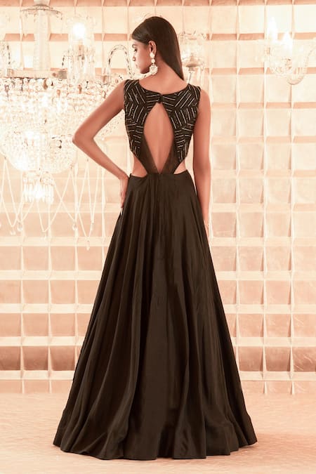 Charu And Vasundhara Hand Embroidered Gown 