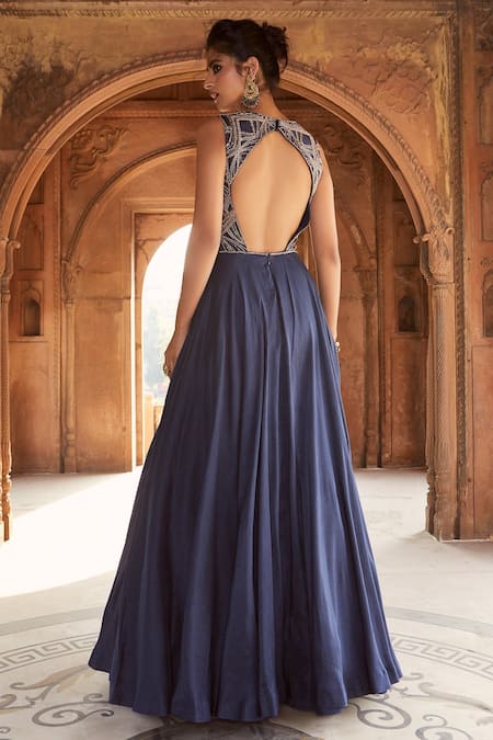 Tussar silk outlet gown