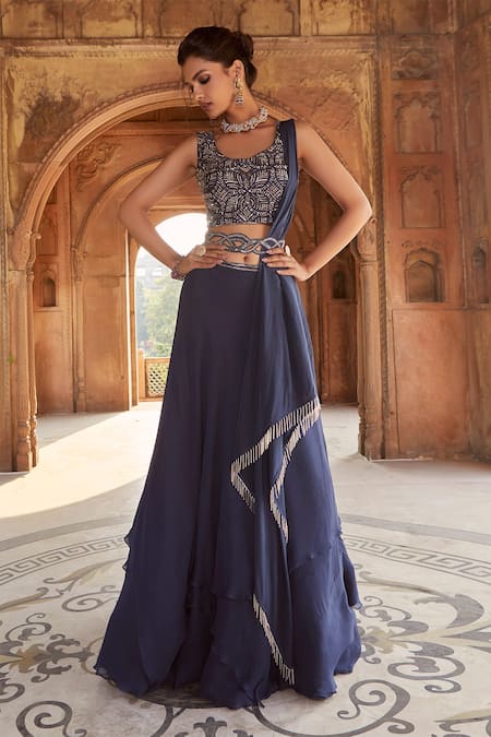 Charu and Vasundhara Embellished Lehenga Set 