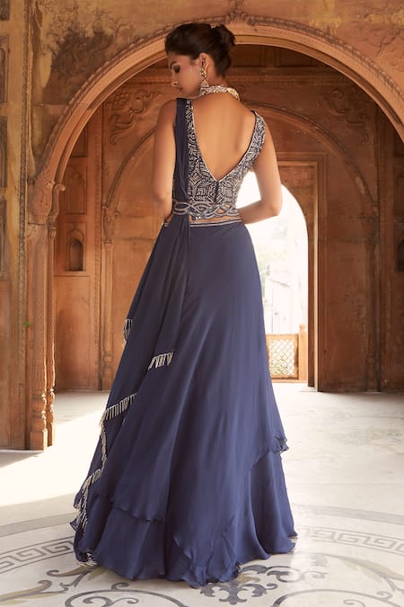 Charu And Vasundhara Embellished Lehenga Set 