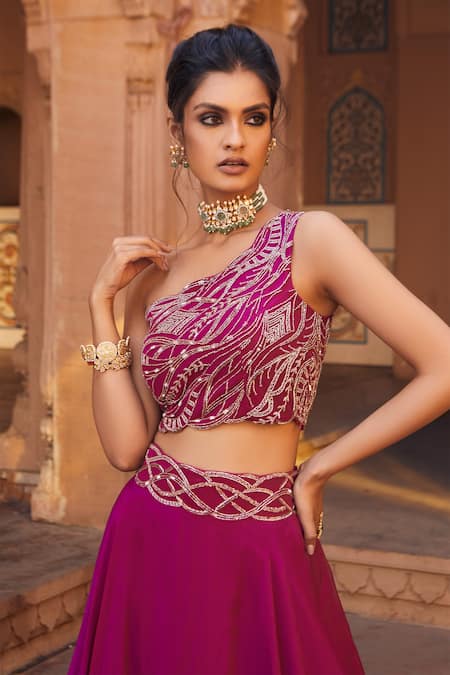 Charu And Vasundhara Embellished Lehenga Set 