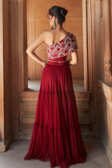 Charu And Vasundhara Embellished Lehenga Set 