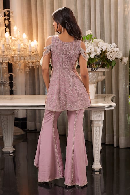 Charu And Vasundhara Elra Peplum Kurta Set 