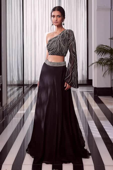 Charu And Vasundhara Ella Blouse & Lehenga Set 