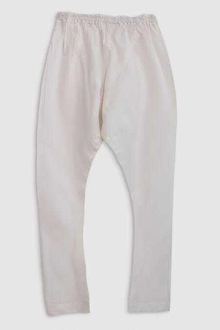 Buy_Minikin_Blue Cotton, Silk Gota Patti Embroidered Kurta Set _Online_at_Aza_Fashions