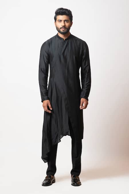 Paarsh Qubozoa Silk Overlap Kurta Set 