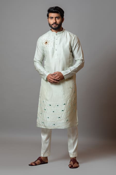 Paarsh Sunday Surf Mirror Work Kurta Set 