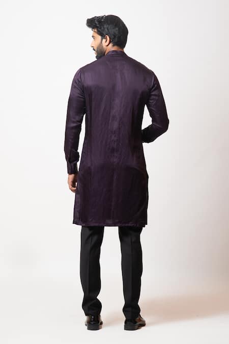 PAARSH Cosmoid Embroidered Placket Kurta Set 