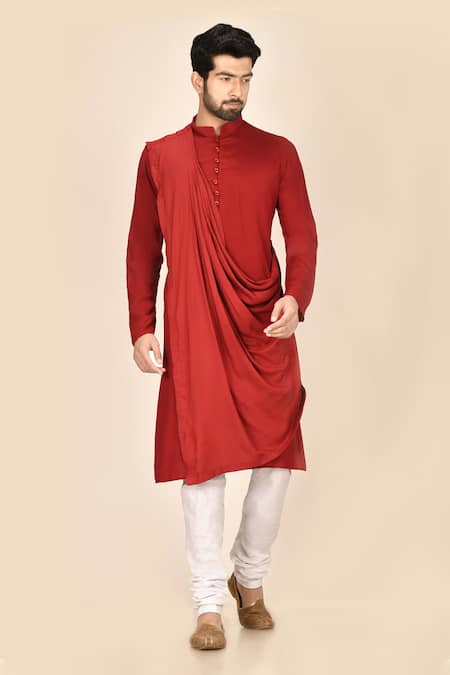 Aryavir Malhotra Draped Kurta Set 