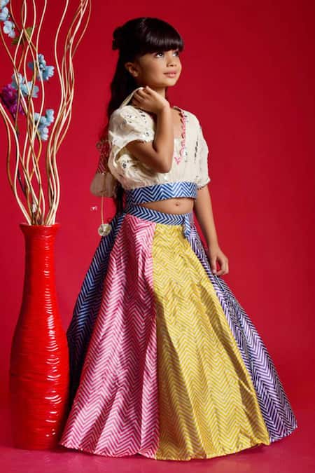 Kirti Agarwal - Pret N Couture Embroidered Blouse & Lehenga Set 