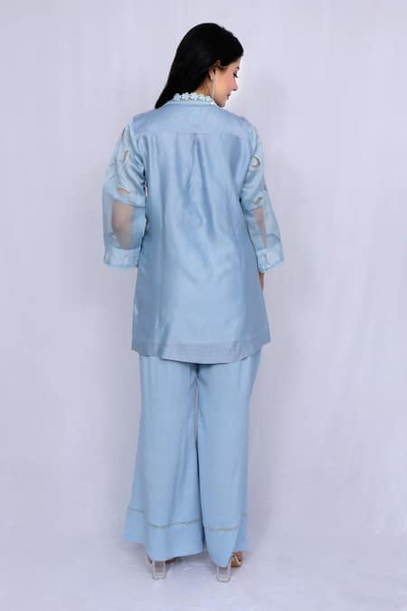 Ewaz Floral Embroidered Tunic & Pant Set 