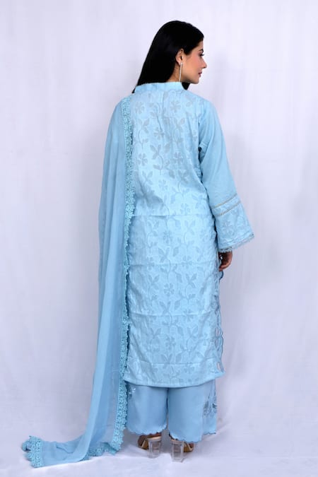 Ewaz Floral Embroidered Kurta Set 