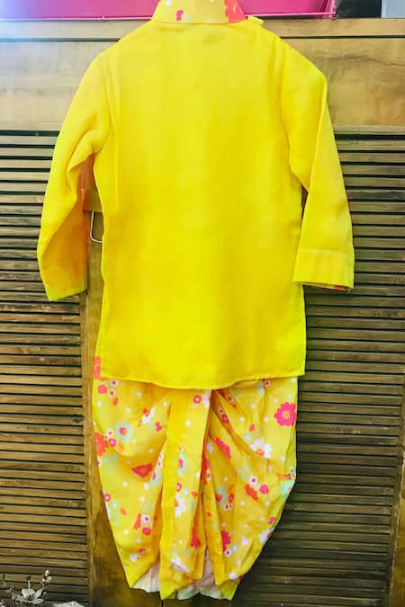 Kirti Agarwal - Pret N Couture Embroidered Kurta & Dhoti Pant Set 