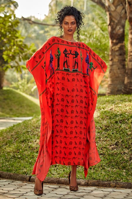 Nautanky Printed Kaftan 