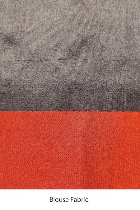 Priyanka Raajiv Black Silk Chanderi Saree at Aza Fashions Priyanka Raajiv_Black Silk Chanderi Saree _at_Aza_Fashions