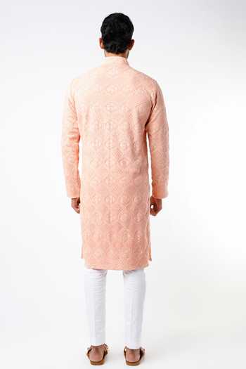 Kasbah Chikankari & Sequin Embroidered Kurta Set 