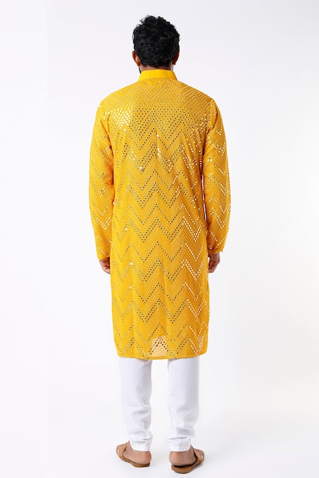 Kasbah Mirror Embroidered Kurta Set 