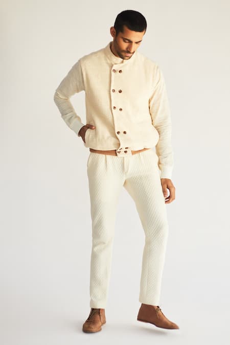 Kunal Anil Tanna Cotton Bundi & Kurta Set 