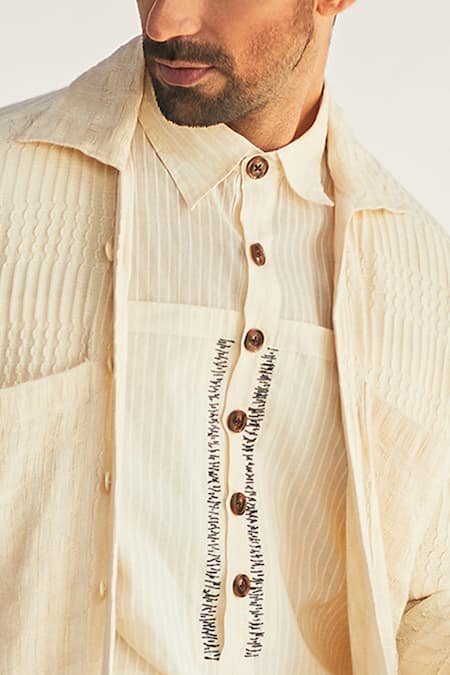 Kunal Anil Tanna Cotton Jacket & Pant Set 