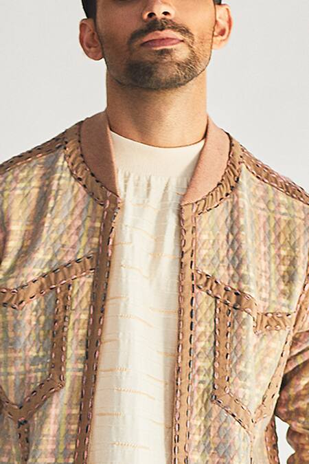 Kunal Anil Tanna Beige Cotton Jacket And Kurta Set Online at Aza Fashions Kunal Anil Tanna_Beige Cotton Jacket And Kurta Set _Online_at_Aza_Fashions