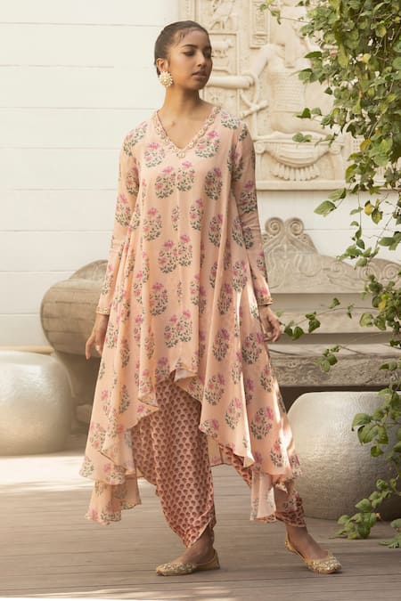 Nikasha Printed Kurta & Dhoti Pant Set 