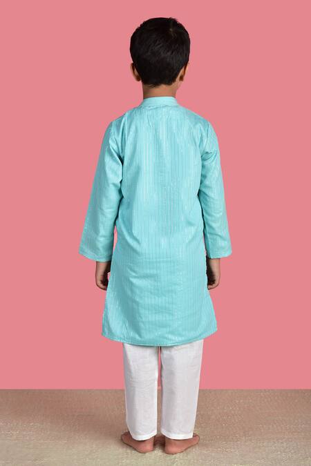 The Cotton Staple Striped Kurta & Pant Set 