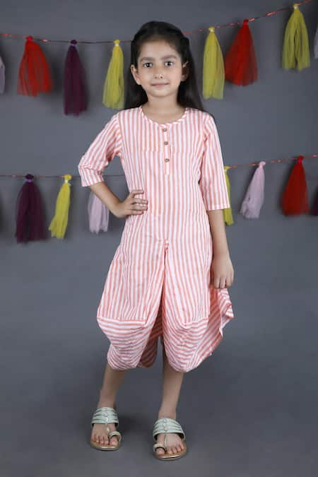 THE COTTON STAPLE Striped Cowl Dress 