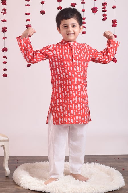 THE COTTON STAPLE Cotton Printed Kurta Set 