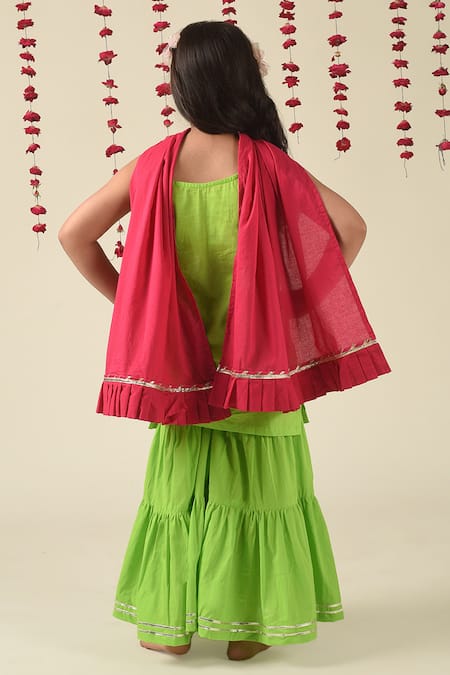 The Cotton Staple Cotton Sharara Set 